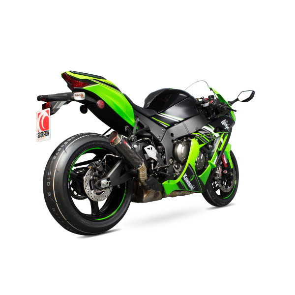 Scorpion Exhaust Kawasaki Ninja ZX-10R / ZX-10RR / ZX-10R SE 2016 - 2020 RP1-GP Slip-on Carbon Fibre Sleeve